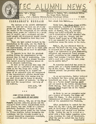 The Aztec Alumni News, Volume 9, Number 2, February 1951