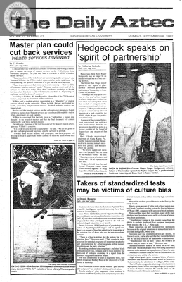 The Daily Aztec: Monday 09/28/1987
