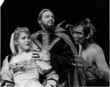 Ann Farrar, Thomas Bellin and another unidentified actor in The Tempest, 1957