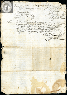 Urrutia de Vergara Papers, back of page 63, folder 8, volume 1