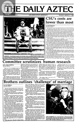 The Daily Aztec: Monday 03/04/1985