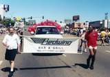 Redwing Bar & Grill banner in Pride parade, 1999