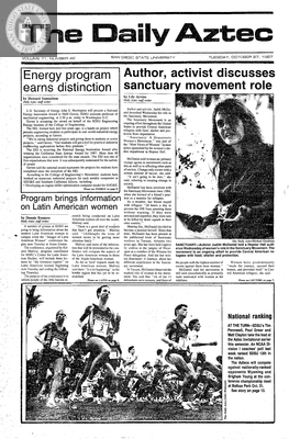 The Daily Aztec: Tuesday 10/27/1987