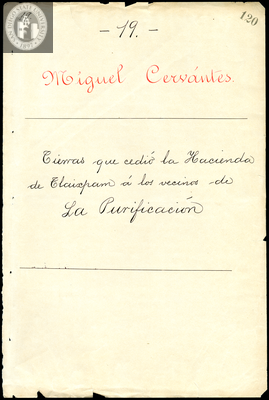 Urrutia de Vergara Papers, page 120, folder 19, volume 2