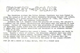 Picket the police, 1971