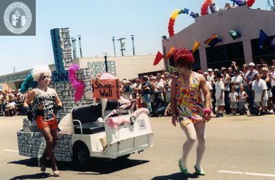 Stonewall Inn float at Pride parade, 1999