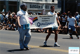 Qualcomm employees banner at Pride parade, 1997