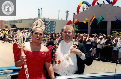 Members of Imperial Court de San Diego in Pride parade, 1999