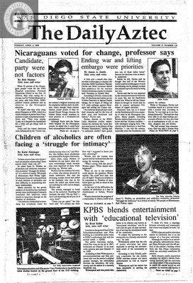The Daily Aztec: Tuesday 04/03/1990