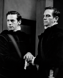 Philip Hanson and an unidentified actor in Julius Caesar, 1960