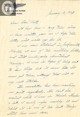Letter from Bob G. Bauder, 1943