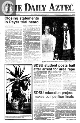 The Daily Aztec: Wednesday 02/17/1988