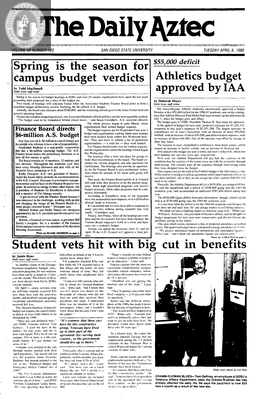 The Daily Aztec: Tuesday 04/08/1986