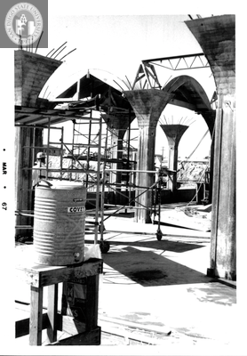 First roof vault, Aztec Center, 1967