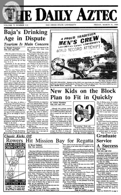 The Daily Aztec: Friday 03/31/1989