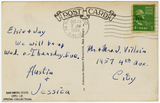 Back of card of Hotel St. James, San Diego, 1913