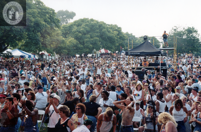 Crowd in front of the Pride Festival Main Stage, 1998