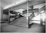 Normal School staircase and lower hall, 1900