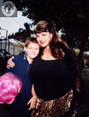 Candye Kane backstage at Pride Festival, 1998