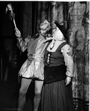 Audrey Shove and another unidentified actor in As You Like It, 1952