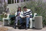 Student couple in Mediterranean Garden, 1999