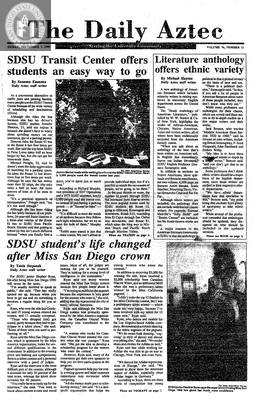 The Daily Aztec: Friday 09/07/1990