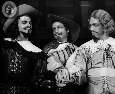 Jim Bob McQueen, Gene Tyrnauer, and Edward Walker in Much Ado About Nothing, 1958