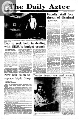 The Daily Aztec: Thursday 03/21/1991
