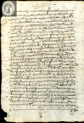 Urrutia de Vergara Papers, back of page 110, folder 8, volume 1