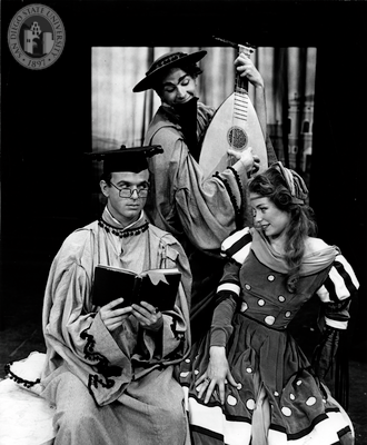 William Kinsolving, Ellen Geer, unidentified actor in The Taming of the Shrew, 1962