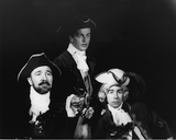 Donald Gantry, Nicholas Martin, and a third unidentified actor in The Merry Wives of Windsor, 1965