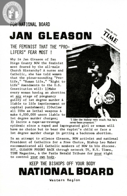 Jan Gleason: The feminist that the "pro-lifers" fear most!