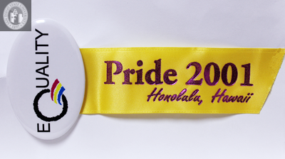 "Pride 2001 Honolulu, Hawaii:  Equality," 2001