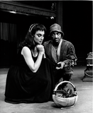 Jacqueline Brooks and an unidentified actor in Antony and Cleopatra, 1963