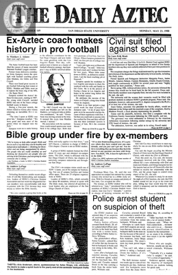 The Daily Aztec: Monday 05/23/1988