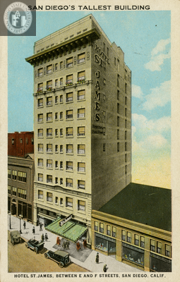 Hotel St. James, San Diego, 1923