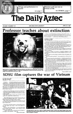 The Daily Aztec: Monday 04/20/1987