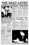 The Daily Aztec: Tuesday 11/12/1985