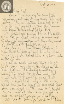 Letter from Mason W. Harris, 1942