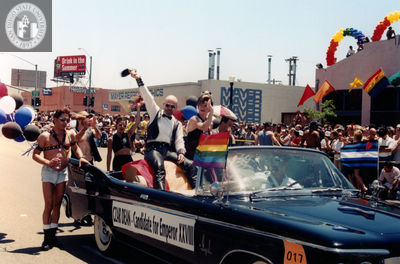 Czar Dean, Candidate for Emperor XXVIII, in Pride parade, 1999