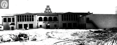 Construction of Hepner Hall, 1930s