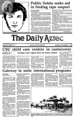 The Daily Aztec: Wednesday 09/17/1986