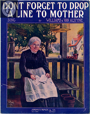 Don't forget to drop a line to Mother, 1908