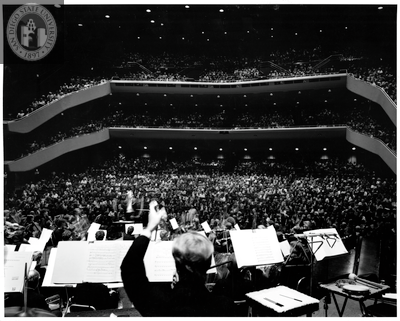 The crowd at a symphony performance, 1983