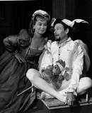 Joanna Roos and Clayton Corzatte in Twelfth Night, 1961