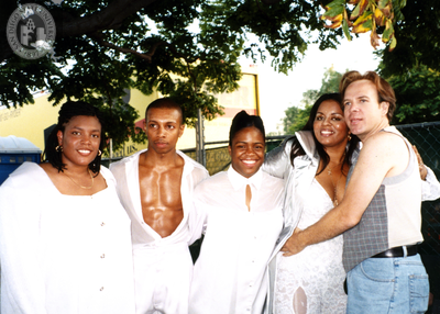 Performing group at Pride parade, 1996