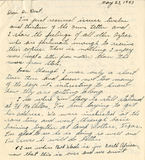Letter from Ervin Lee Anderson, 1943