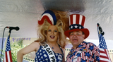 Miss Gay Pride and Nicole Murray-Ramirez at Pride parade, 2001