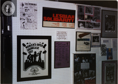 Lesbian and Gay Archives of San Diego display at Pride festival, 1990