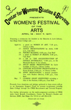 Center for Womens Studies & Services presents Women's Festival of the Arts, 1971